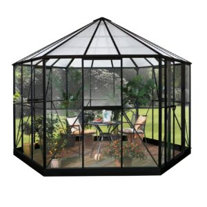 Vitavia Gewächshaus-Pavillon Hera 9000 schwarz lackiert