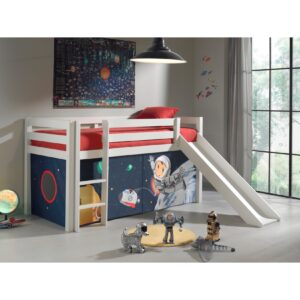 Vipack Furniture Spielbett Spaceman mit Rutsche