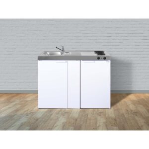 Stengel Küchen Kitchenline MK 120 weiß - Elektrokochfeld links