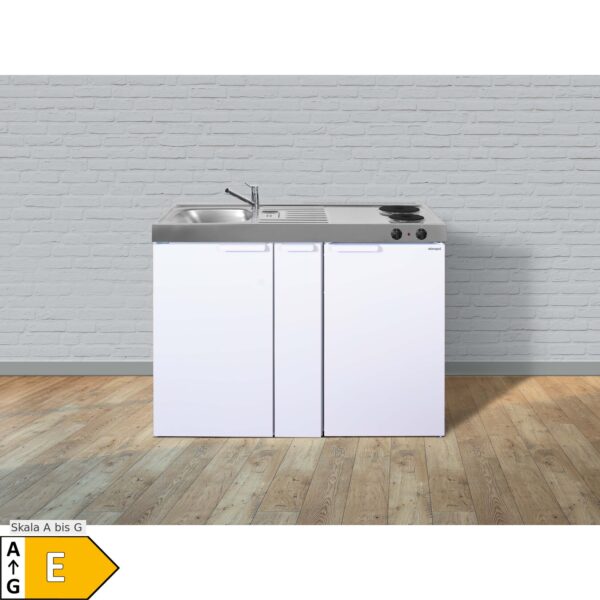 Stengel Küchen Kitchenline MK 120 A weiß - Elektrokochfeld links