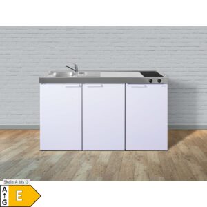 Stengel Küchen Kitchenline MK 150 weiß - Glaskeramikkochfeld links