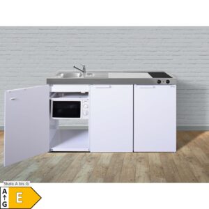 Stengel Küchen Kitchenline MKM 150 weiß - Glaskeramikkochfeld links