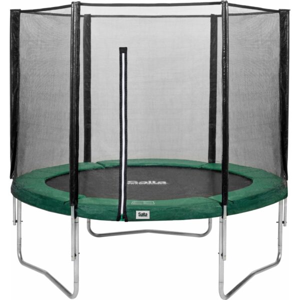 Salta Trampoline - Combo Set - Ø213cm - Trampoline mit Sicherheitsnetz - Schutzrand Farbe: grün