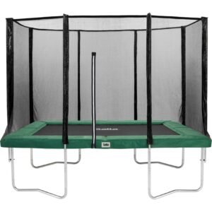 Salta Trampoline - Combo - rechteckig 244x396cm - Trampoline mit Sicherheitsnetz - Schutzrand Farbe: Grün