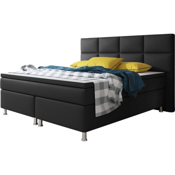 Inter Handels Boxspringbett Miami 180x200 cm schwarz