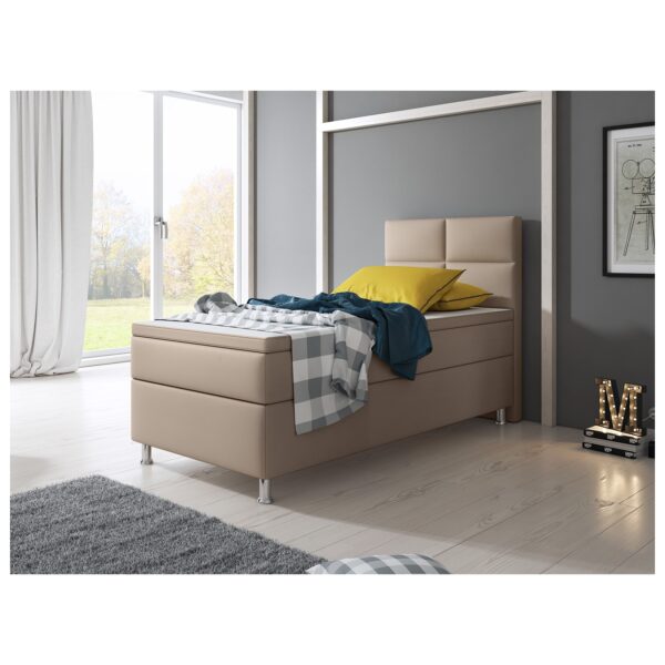 Inter Handels Boxspringbett Miami 90x200 cm muddy