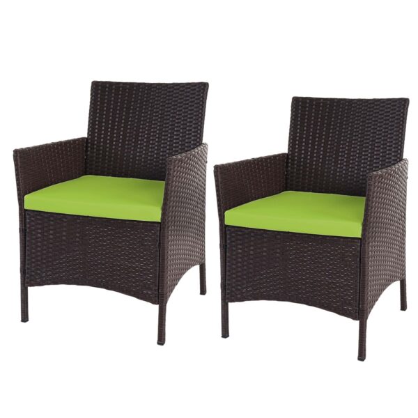 2er-Set Poly-Rattan Gartensessel Hamar