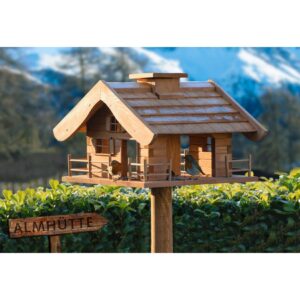 Dobar Großes Vogelfutterhaus "Almütte" mit Ständer