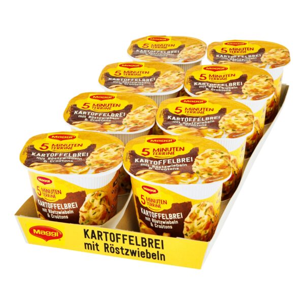 Maggi 5 Minuten Terrine Kartoffelbrei mit Röstzwiebeln 56 g