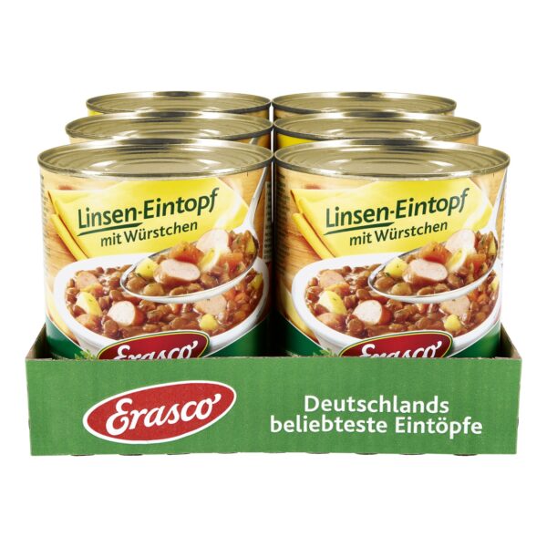 Erasco Linsen-Eintopf mit Würstchen 800 g