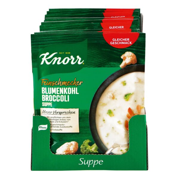 Knorr Feinschmecker Blumenkohl Broccoli Suppe ergibt 0