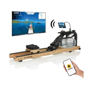 FitEngine Rudergerät mit Wasserwiderstand Smart 210cm - versch. Farben - Natur/Schwarz