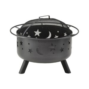 Landmann Feuerkorb 11811 Stars & Moon rund 75cm schwarz