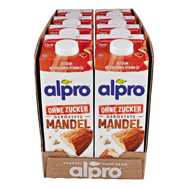 Alpro Mandeldrink geröstet ohne Zucker 1 Liter