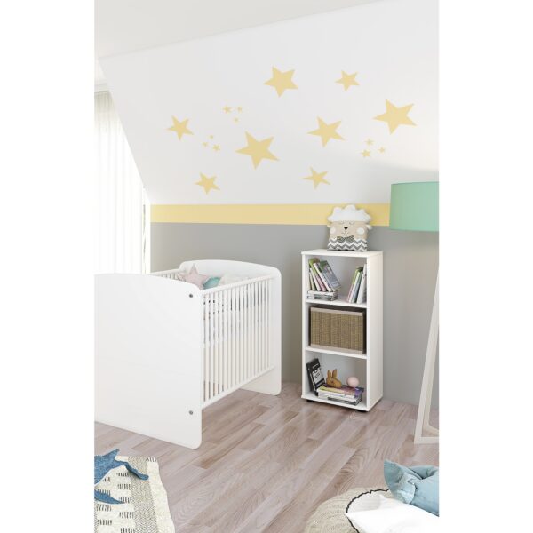 nonjoo. Babyzimmer Lunis niedriges Regal mit 3 Fächern