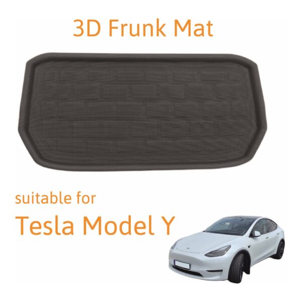 3D Frunk Front Kofferraummatte passend für Tesla Model Y / Performance rutschfest