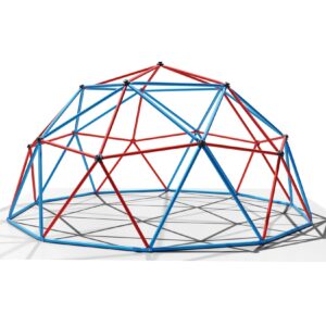 Klettergerüst 305x305x155cm DomeClimber Kinder Kletterkuppel Geodome 10FT - blau/rot