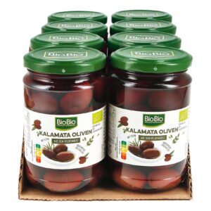 BioBio Kalamata Oliven mit Stein 160 g Abtropfgewicht