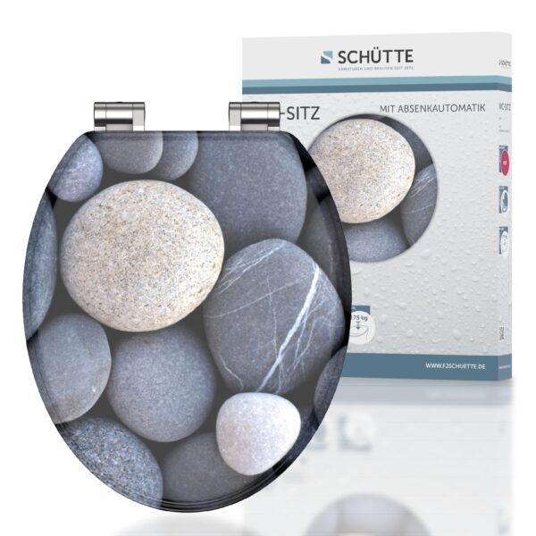 Schütte MDF WC Sitz GREY STONES