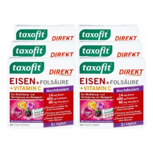 taxofit Eisen+Folsäure+Vitamin C direkt Granulat 20 Stück 30 g