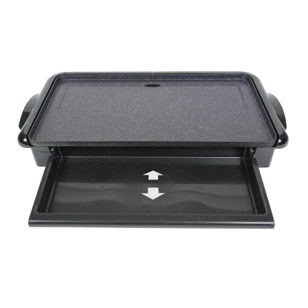 Elektrischer Tischgrill mit Stone-Finish-Beschichtung - 46x26CM - 2000W