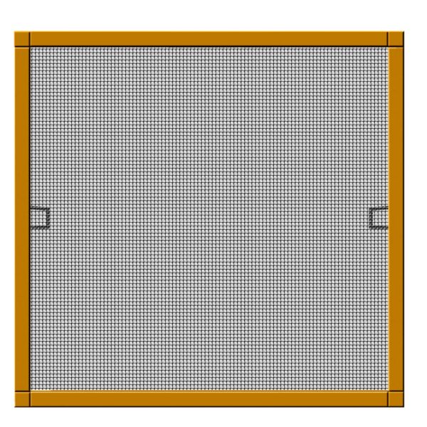 Schellenberg Insektenschutzfenster PLUS mit Alurahmen braun 130 x 150 cm