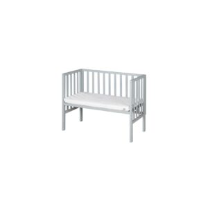 Beistellbett 2in1 'safe asleep®' mit Barriere & Matratze - für alle Elternbetthöhen - Holz taupe