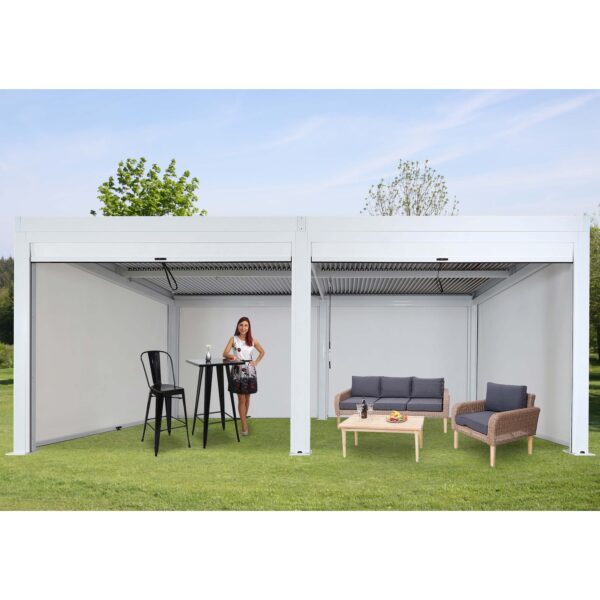 Pergola MCW-L46 mit 6x Seitenwand