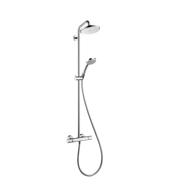 HansGrohe Showerpipe Croma 220 für Dusche chrom mit Thermostat