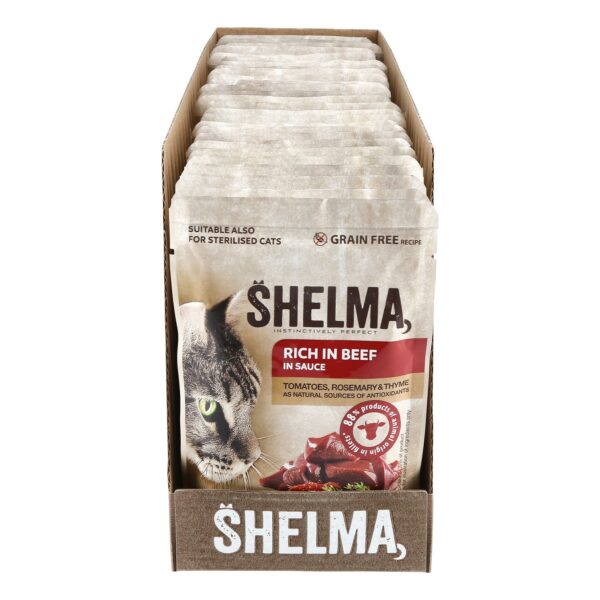 Shelma Katzennahrung Pouch Rind 85 g