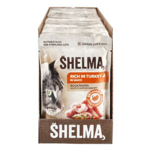 Shelma Katzennahrung Pouch Truthahn 85 g