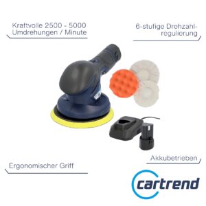 CARTREND Akku Poliermaschine 12V