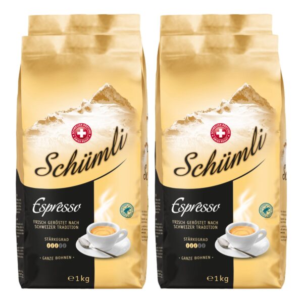 Schweizer Schümli Espresso ganze Kaffeebohnen 1 kg