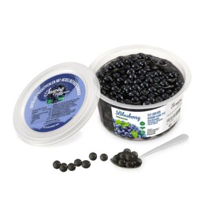 Bubble Tea Bubbles Blueberry Fruit Pearls im Becher 450 g - Inhalt: 2 Flaschen