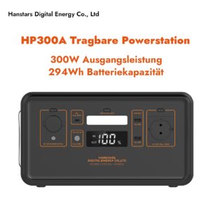 Hanstars Tragbare Powerstation: 300W/294Wh - versch. Ausführungen