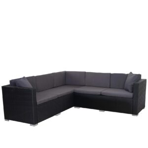 Poly-Rattan-Ecksofa Albury Basic