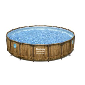 Bestway® Power Steel™ Swim Vista Series™ Frame Pool Komplett-Set mit Filterpumpe Ø 549 x 122 cm