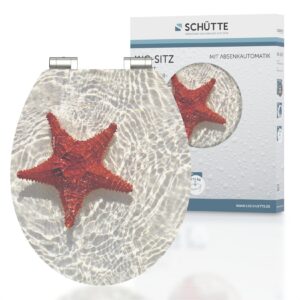 SCHÜTTE MDF HG WC-Sitz RED STARFISH