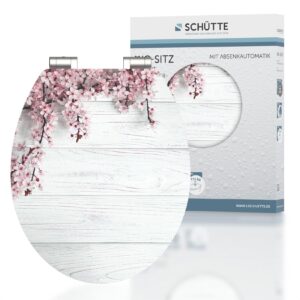 SCHÜTTE MDF HG WC-Sitz FLOWERS AND WOOD