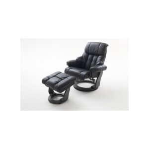 iNNoSeat by MCA + CALGARY Relaxer mit Hocker - versch. Farben - Schwarz/Schwarz