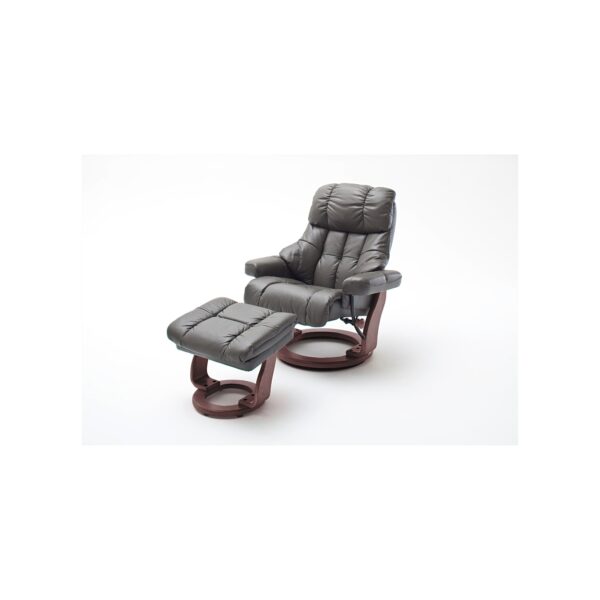 iNNoSeat by MCA + CALGARY Relaxer mit Hocker - versch. Farben - Schlamm/Walnuss