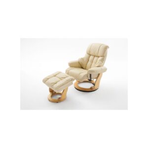 iNNoSeat by MCA + CALGARY Relaxer mit Hocker - versch. Farben - Creme/Natur