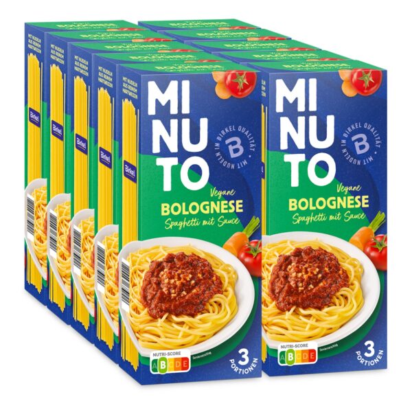 Minuto Pasta Kit Vegane Bolognese Spaghetti mit Sauce 480 g