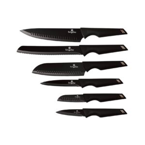 Berlinger Haus BH/2593 Black Rose & Monaco Collection Messer Set 6-tlg. in schwarz