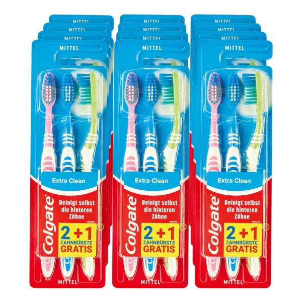 Colgate Extra Clean Zahnbürste 2+1 gratis