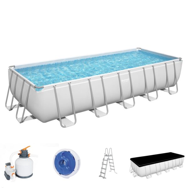 Bestway® Power Steel™ Frame Pool Komplett-Set mit Sandfilteranlage 640 x 274 x 132 cm