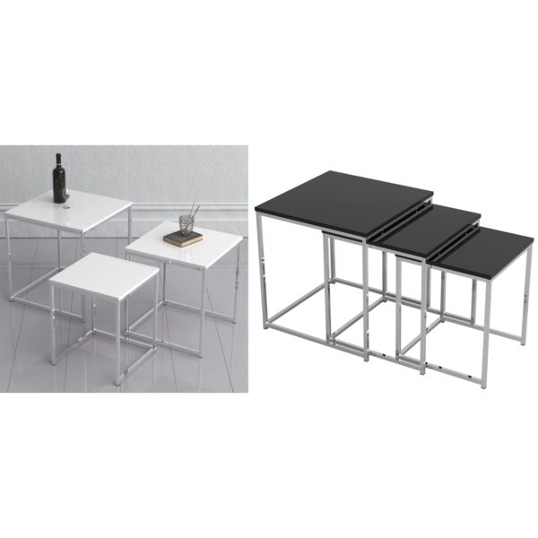 VCM 3-tlg. Set Beistelltisch Couchtisch Sofatisch Kaffeetisch Glisal