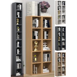 VCM Holz CD DVD Stand Aufbewahrung Standregal Bücherregal Deko Regal Megosa S