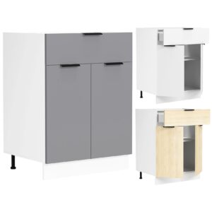 VCM Küchenschrank Breite 60 cm Schublade Unterschrank Küche Küchenmöbel Fasola