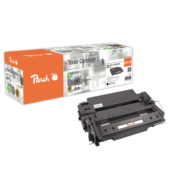 Peach HP 51 XBK Toner bk ersetzt HP No. 51XBK